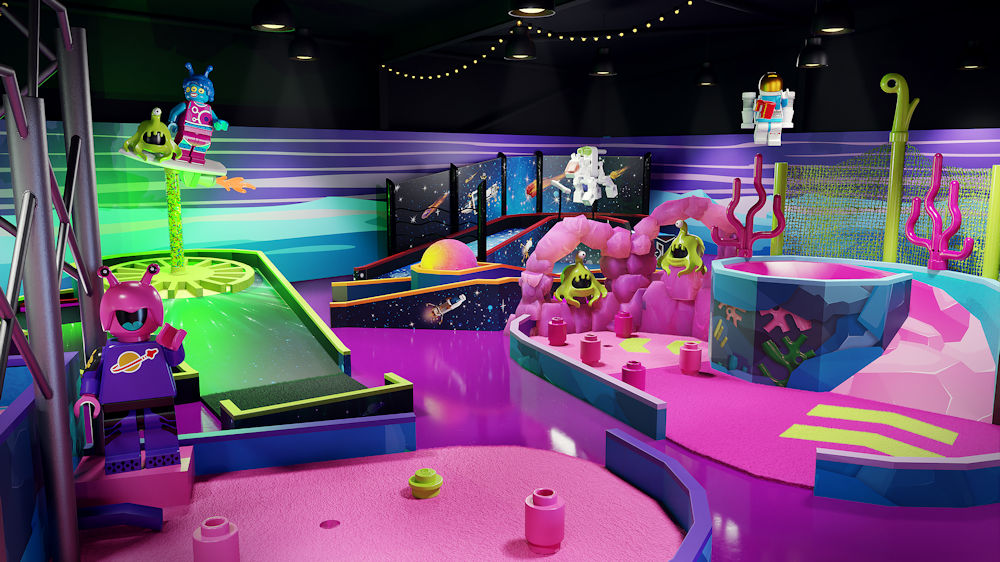 Artist Impression; LEGO® Adventure Golf tees off at the LEGOLAND® Windsor Resort